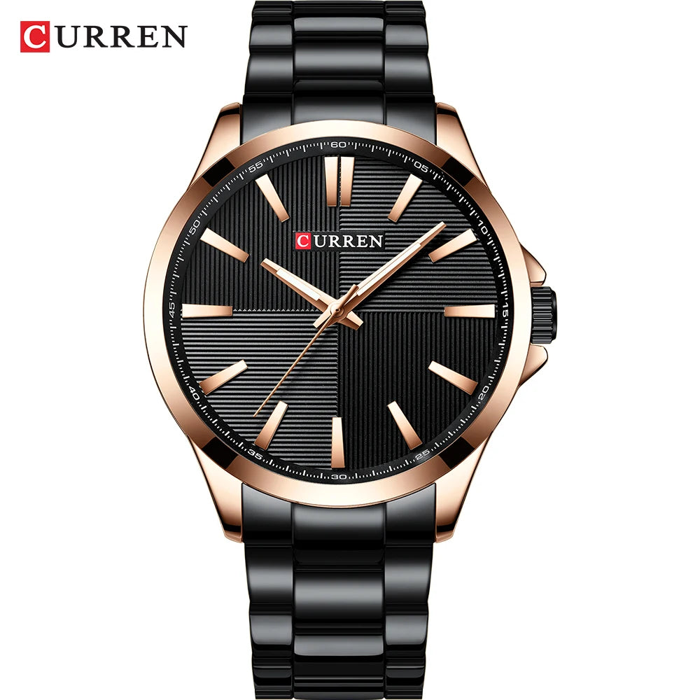 CURREN Luxury Waterproof Stainless Steel Watch