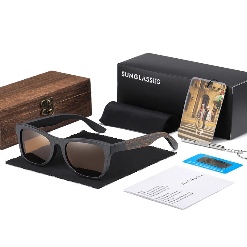 GM Polarized Bamboo Sunglasses - Eco-Chic Elegance