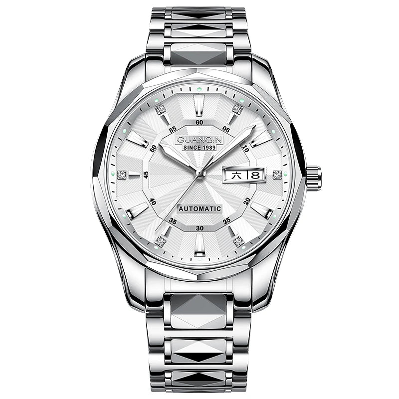 Men's Tungsten Steel Luminous Mechanical Watch