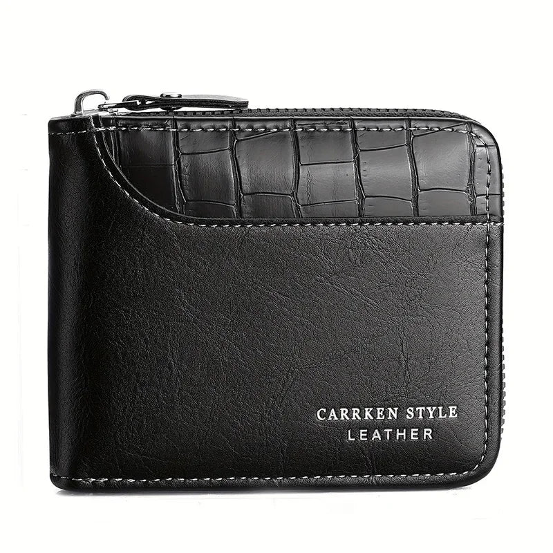 Luxury Men's Leather Wallet with RFID and Coin Pocket
