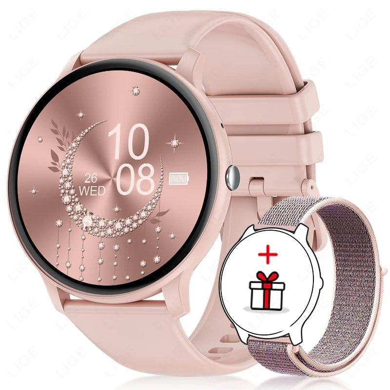 LIGE Smart Watch Women Men Bluetooth Call Sports Fitness Watches Heart Rate Health Monitor Smartwatch Ladies For Android iOS New