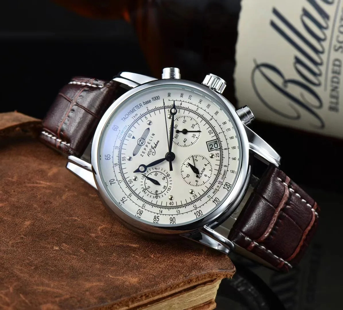 Zeppelin Airship Luxury Leather Men's Watch