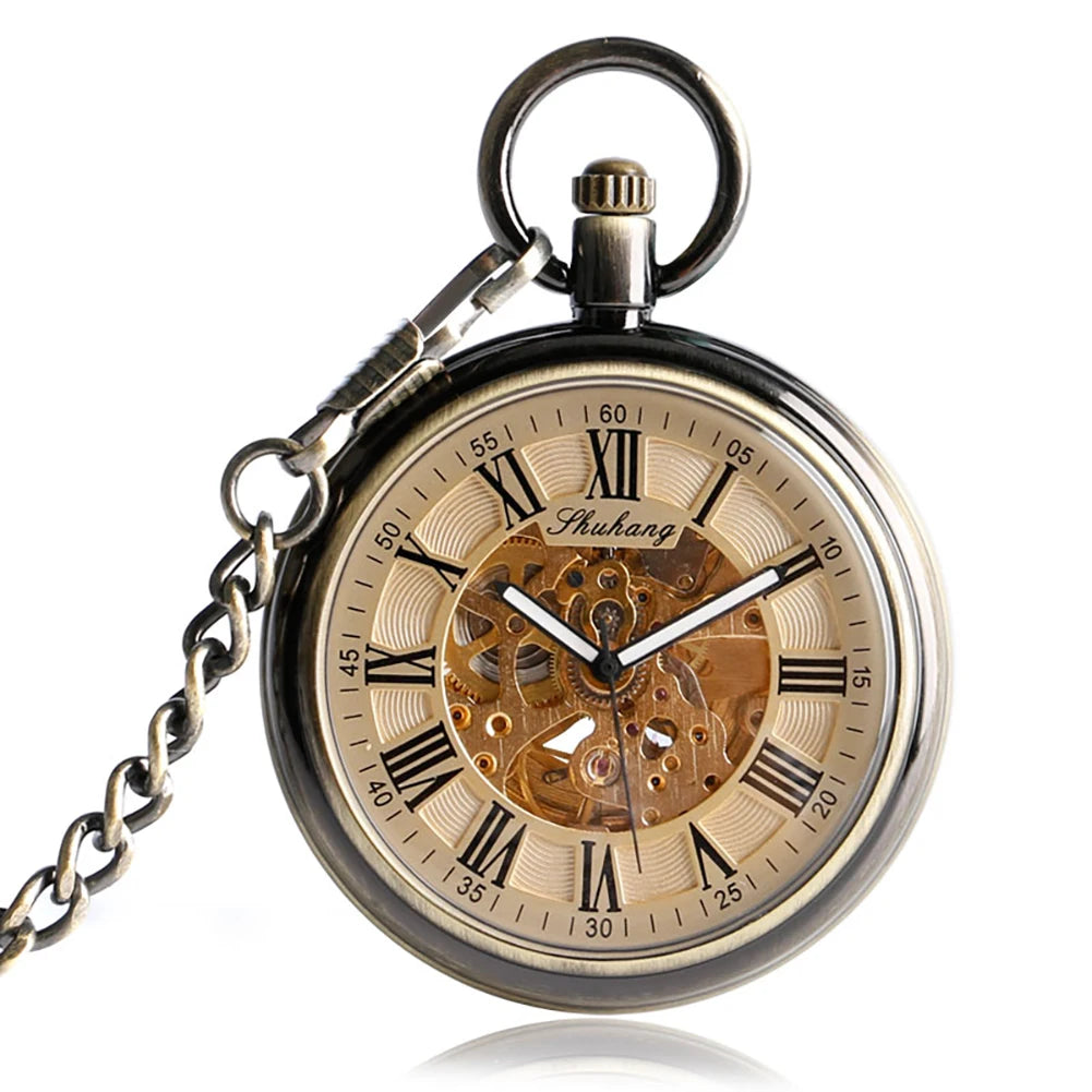 Luxury Antique Style Mechanical Pocket Watch