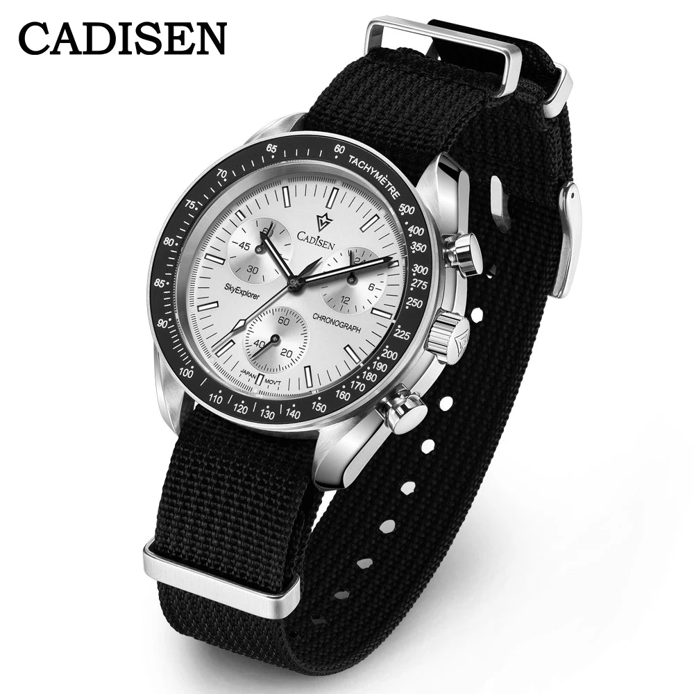 CADISEN 2026 Luxury Men's Quartz Chronograph Watch