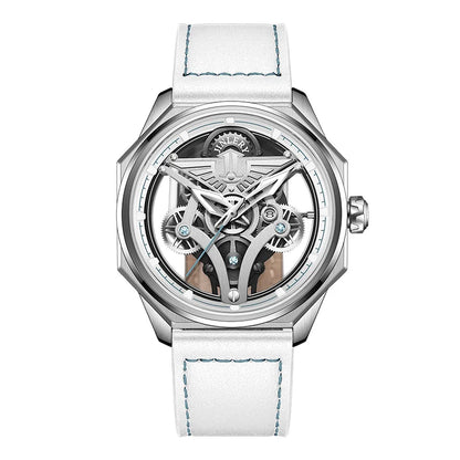 JINLERY Automatic Skeleton Watch with Sapphire Crystal