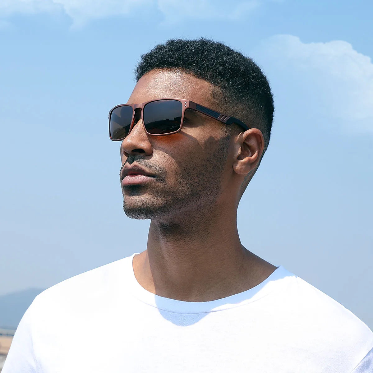 BARCUR Aluminium Magnesium Sunglasses Square Men Sunglasses Polarized Male Sun glasses Women  Sport Eyewear Oculos de sol