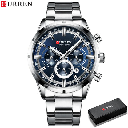 Luxury CURREN Men's Waterproof Chronograph Watch