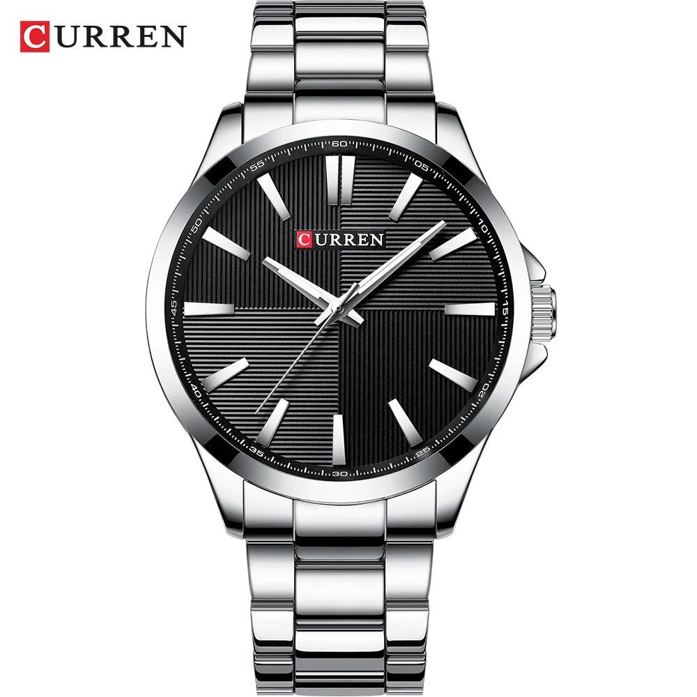 CURREN Luxury Waterproof Stainless Steel Watch