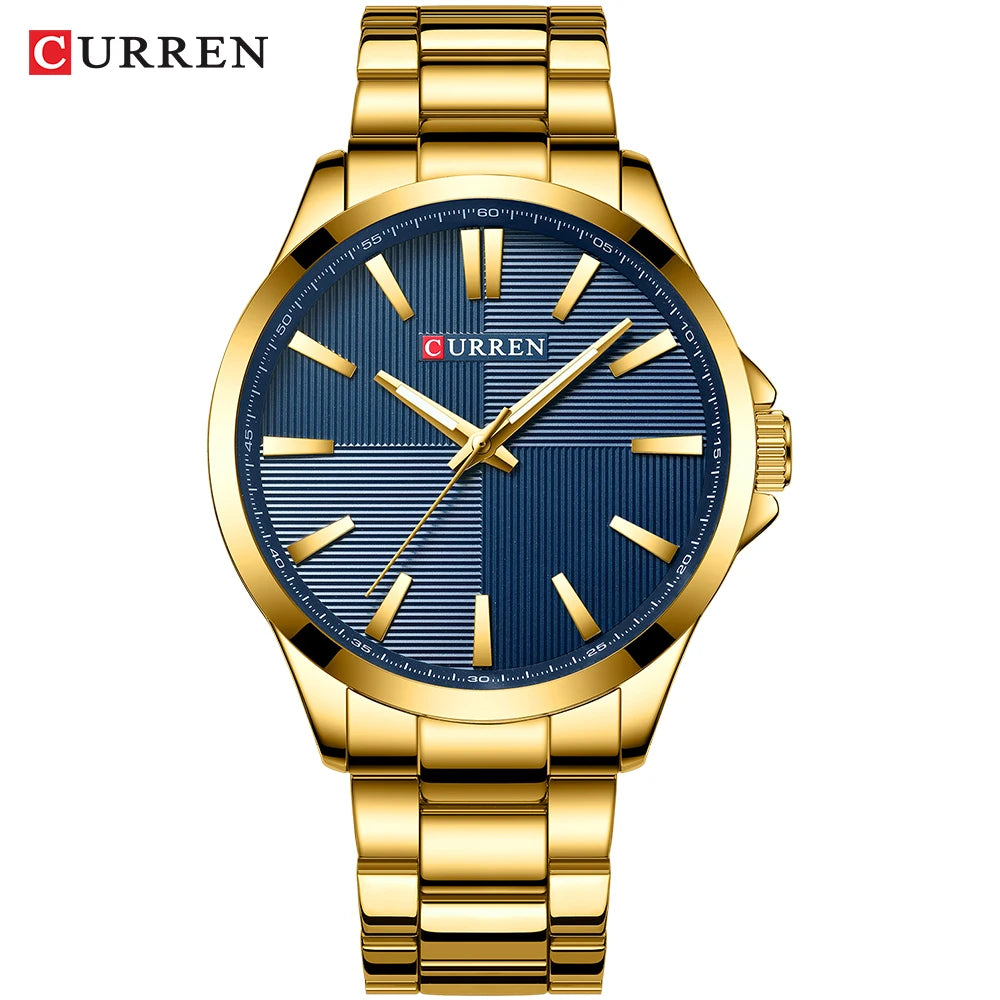 CURREN Luxury Waterproof Stainless Steel Watch
