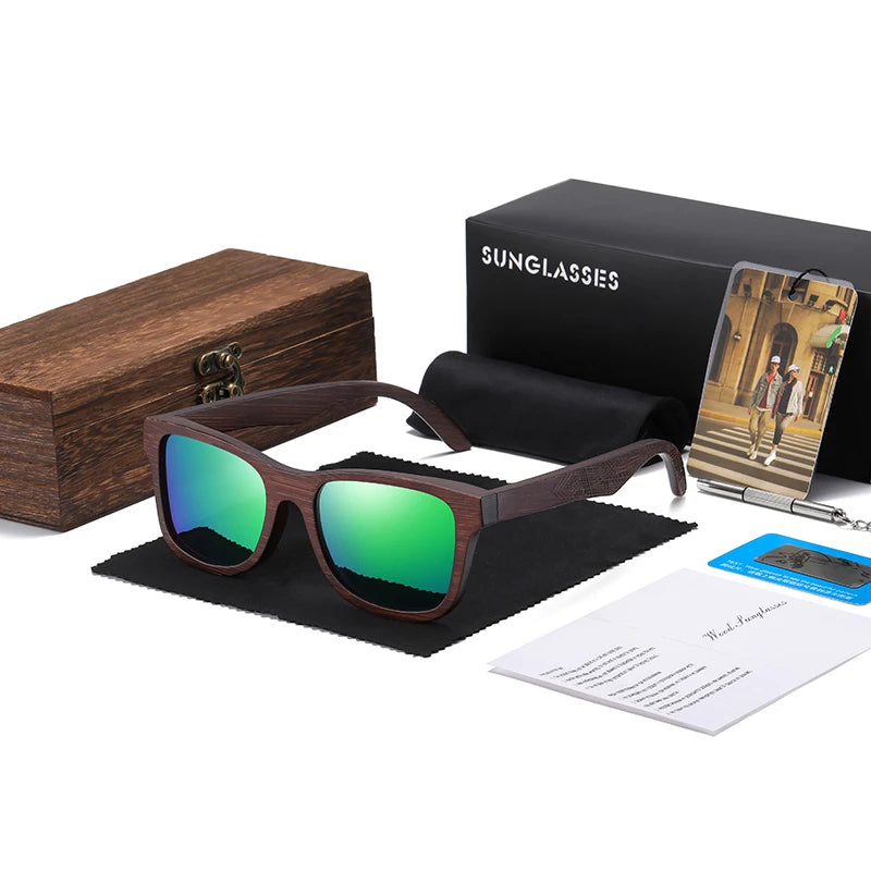 Bamboo Polarized Sunglasses with Gift Box