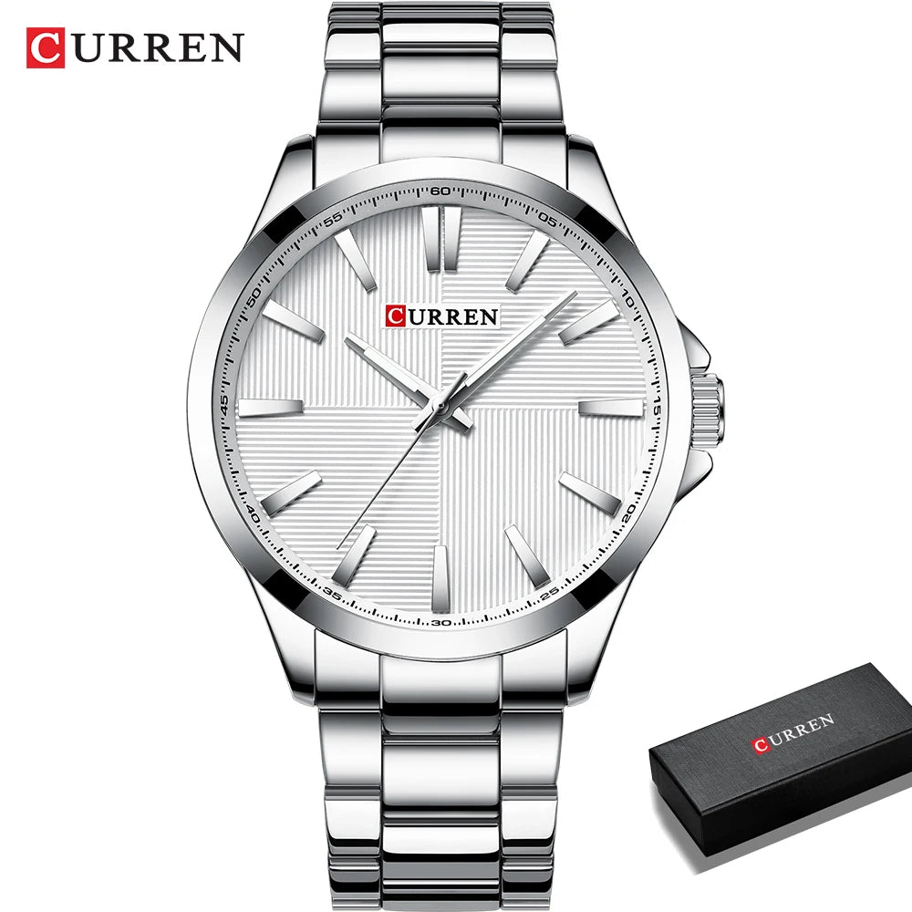 CURREN Luxury Waterproof Stainless Steel Watch