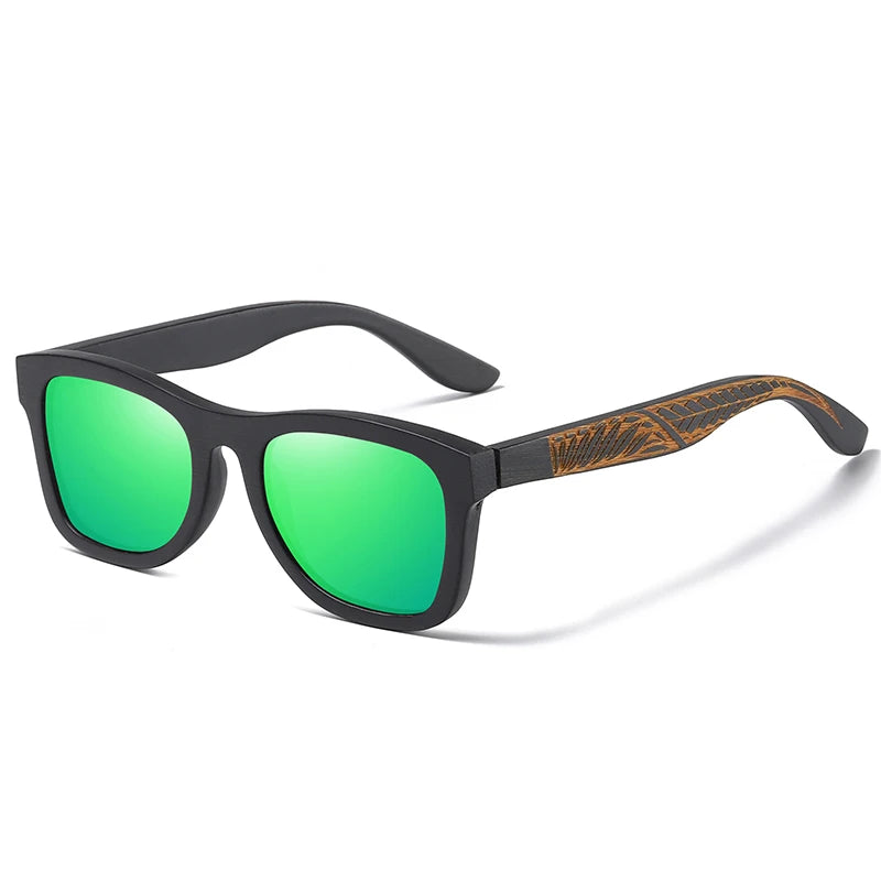 GM Polarized Bamboo Sunglasses - Eco-Chic Elegance