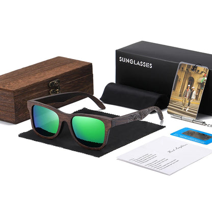 Vintage Wooden Polarized Sunglasses