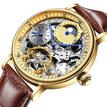 Kinyued Automatic Skeleton Tourbillon Watch - Luxury Precision