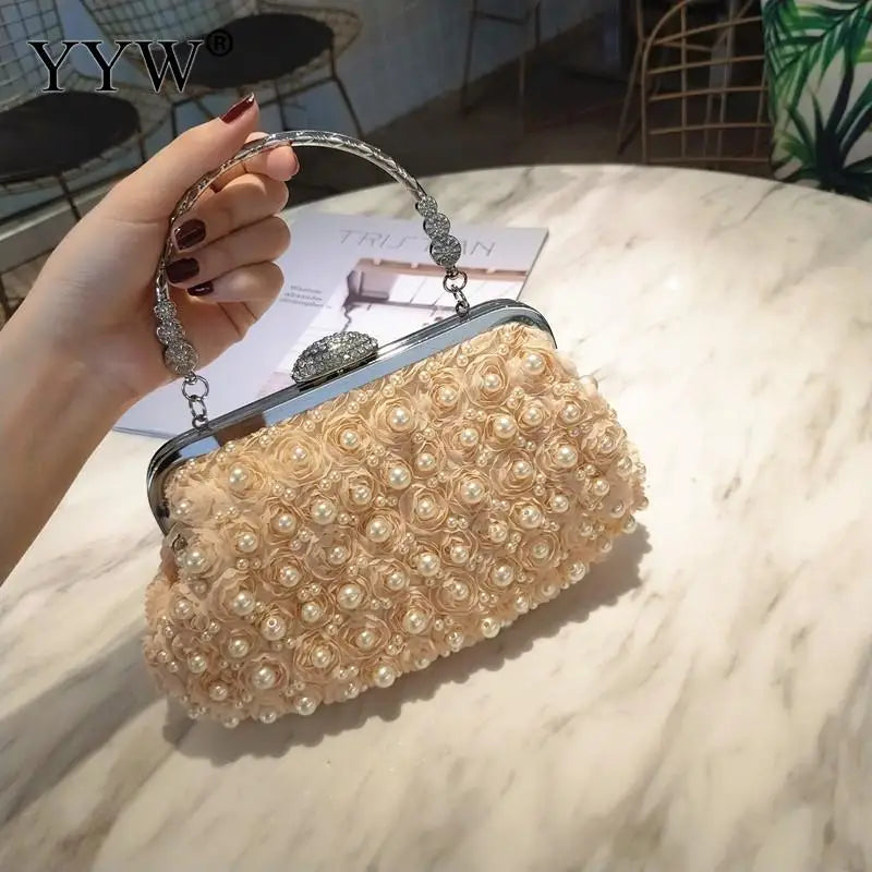 Luxury Pearl Clutch for Weddings and Parties