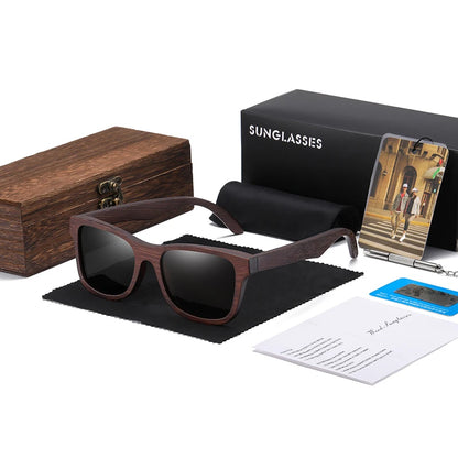Bamboo Polarized Sunglasses with Gift Box