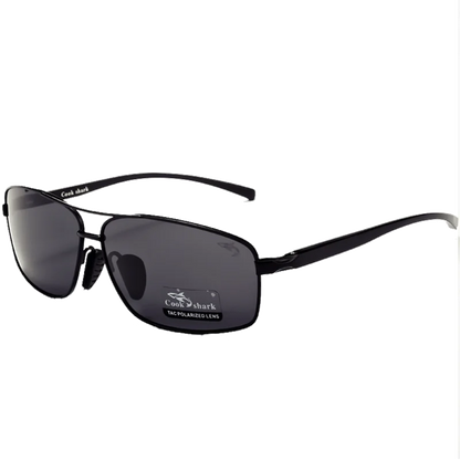 Cook shark novo trocador de cores óculos de sol masculino polarização de maré espelho do motorista condução óculos de visão noturna