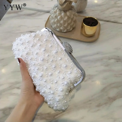 Luxury Pearl Clutch for Weddings and Parties