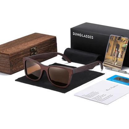 Bamboo Polarized Sunglasses with Gift Box