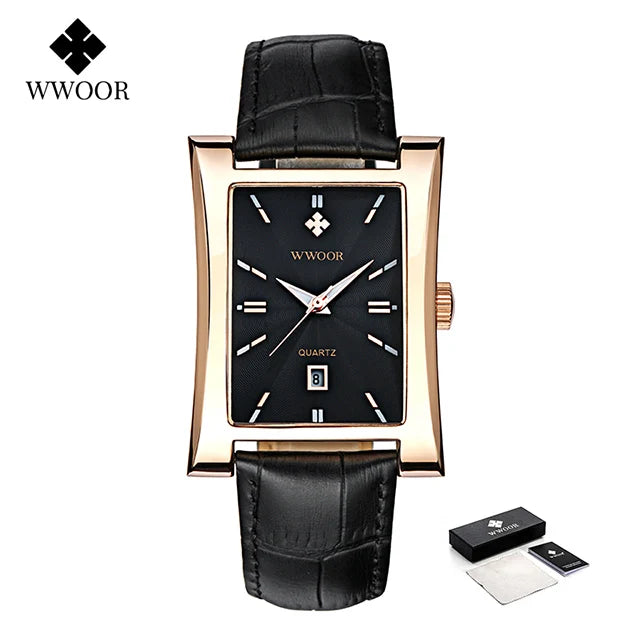 WWOOR 2025 Men's Luxury Waterproof Quartz Watch