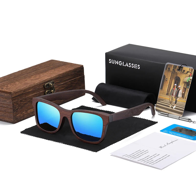Bamboo Polarized Sunglasses with Gift Box