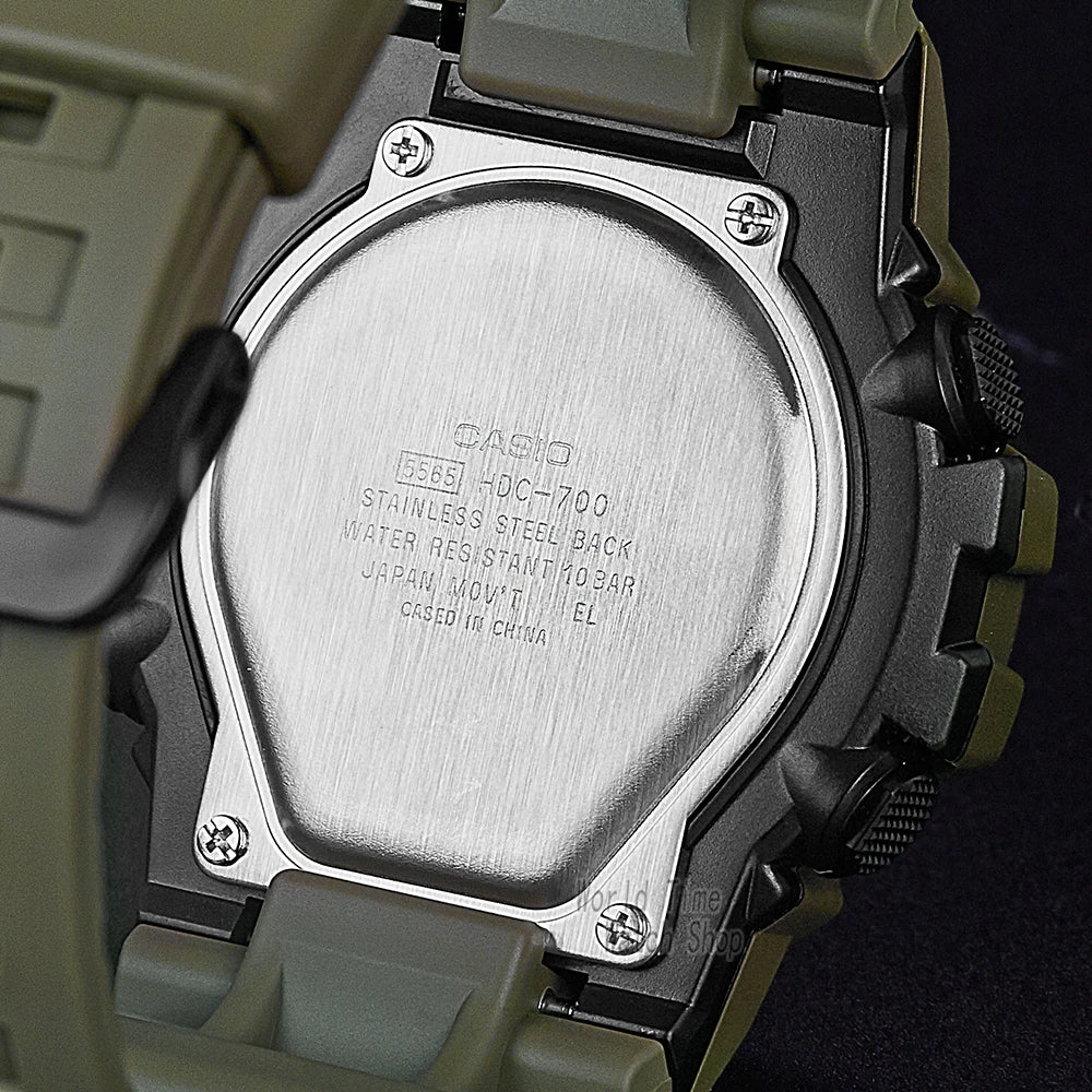 Casio relógio de pulso digital 100 metros, relógio de pulso, modelo masculino, esportivo militar, à prova d'água