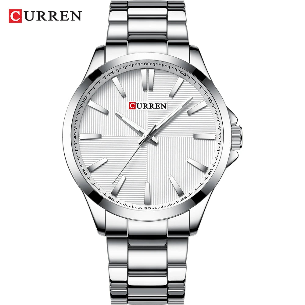 CURREN Luxury Waterproof Stainless Steel Watch