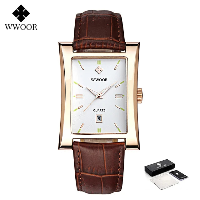 WWOOR 2025 Men's Luxury Waterproof Quartz Watch