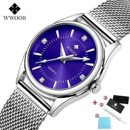 WWOOR Rose Gold Luxury Diamond Women's Watch