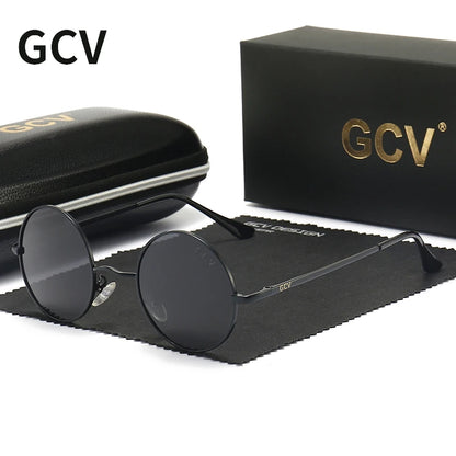 GCV Steampunk Polarized Vintage Sunglasses UV400