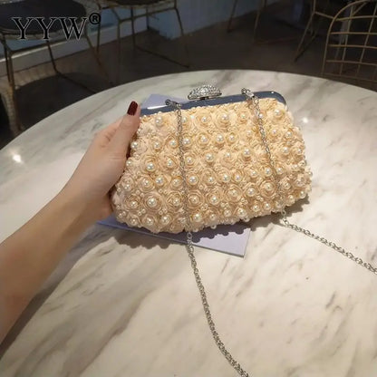 Luxury Pearl Clutch for Weddings and Parties