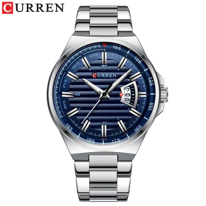 CURREN Men's Fashion Quartz Watch - Stainless Steel