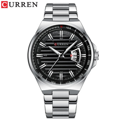 CURREN Men's Fashion Quartz Watch - Stainless Steel