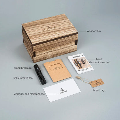 Bobo bird relógio mecânico de madeira masculino grande relógios masculinos marca superior relógios de luxo erkek kol saati dropshipping