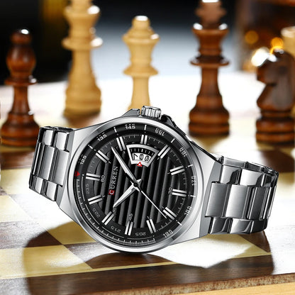 relogio masculino CURREN Men's Watches Fashion WristWatch for Men Stainless Steel Band waterproof Date Blue Gift Quartz watches