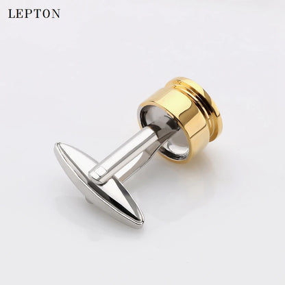 Venda quente Abotoaduras de bala para homens cor dourada metal bala abotoaduras casamento noivo camisa masculina punhos abotoaduras relojes gemelos