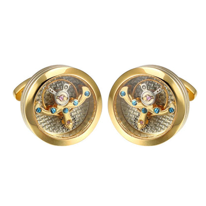 Men's High-Quality Tourbillon Cufflinks for Weddings