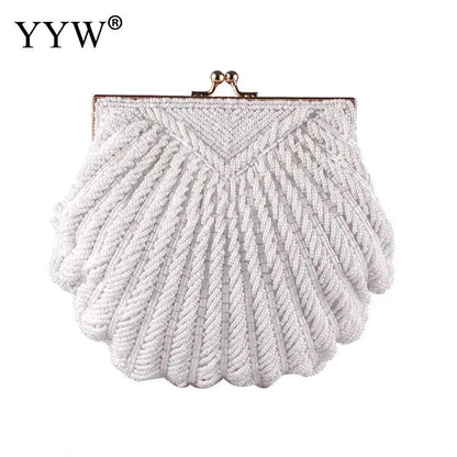 Elegant Pearl Beaded Evening Clutch for Women