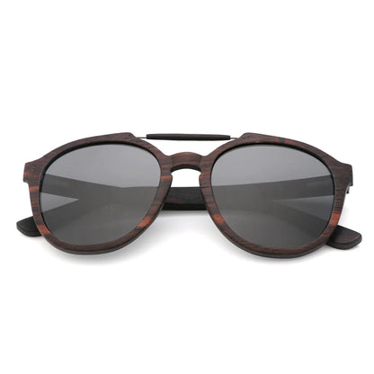 Elegant Bamboo Frame Polarized Sunglasses