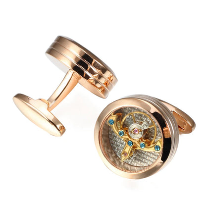 Men's High-Quality Tourbillon Cufflinks for Weddings