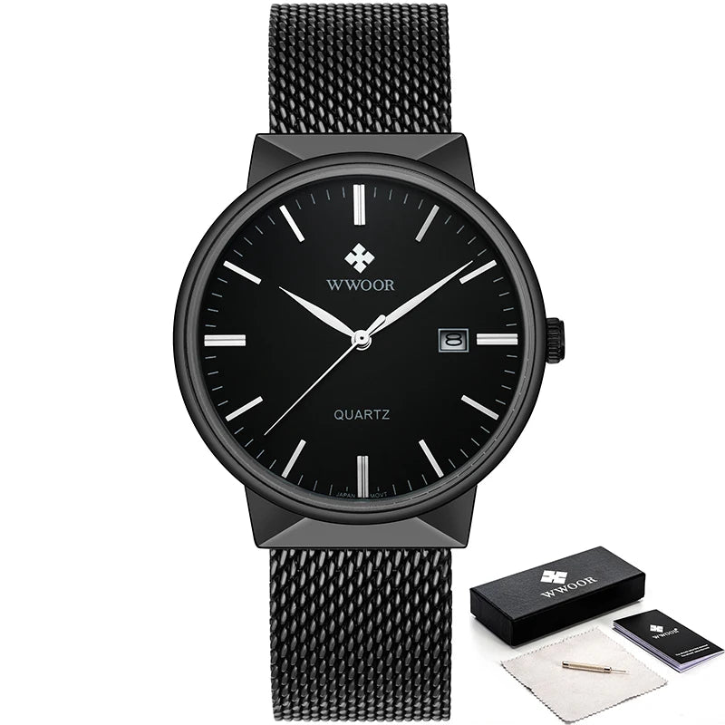 WWOOR Men's Luxury Quartz Dress Watch