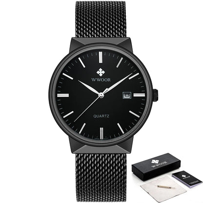 WWOOR Men's Luxury Quartz Dress Watch