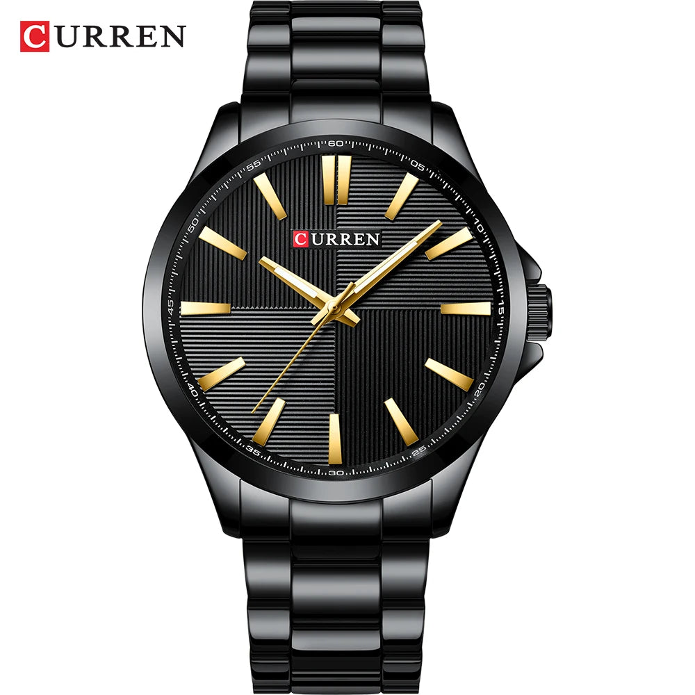 CURREN Luxury Waterproof Stainless Steel Watch