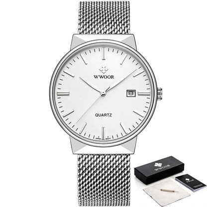 WWOOR Men's Luxury Quartz Dress Watch