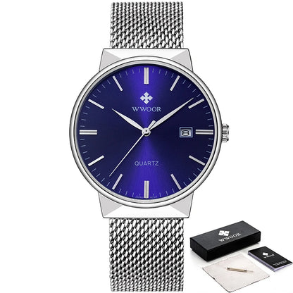 WWOOR Men's Luxury Quartz Dress Watch