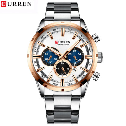 Luxury CURREN Men's Waterproof Chronograph Watch