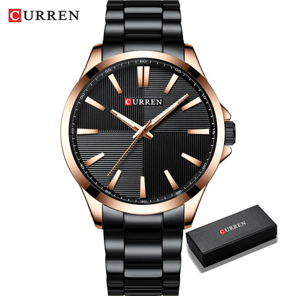 CURREN Luxury Waterproof Stainless Steel Watch