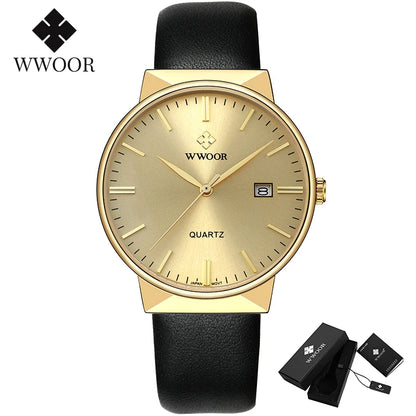 WWOOR Men's Luxury Quartz Dress Watch