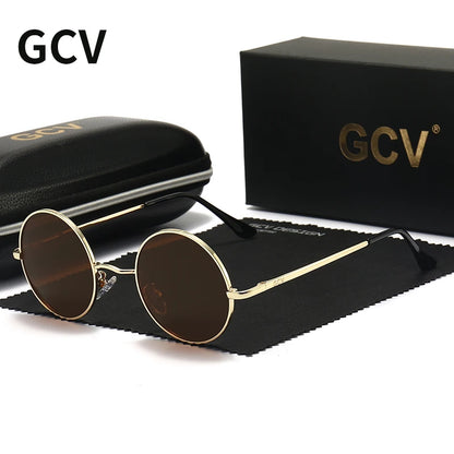 GCV Steampunk Polarized Vintage Sunglasses UV400