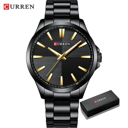 CURREN Luxury Waterproof Stainless Steel Watch